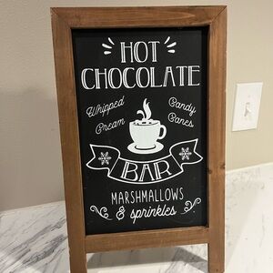 Hobby Lobby Brown Chalkboard Hot Chocolate Bar Sign